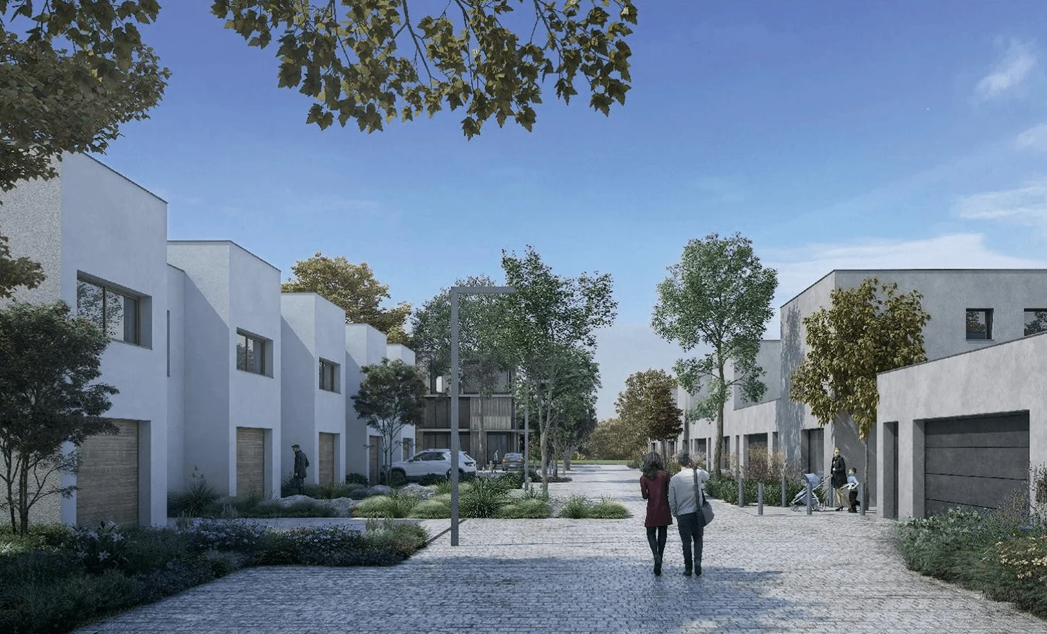 Výstavba rodinných domů a bytů Kyje Jordánská pro Landia