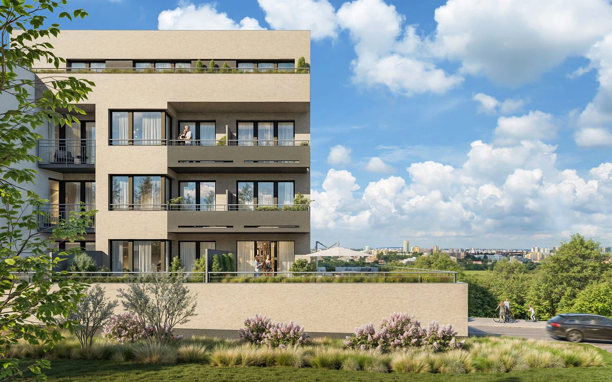 Výstavba bytového projektu Výhledy Chodovec pro Central Group